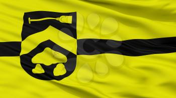 Borger Odoorn City Flag, Country Netherlands, Closeup View, 3D Rendering
