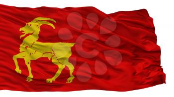 Boxmeer City Flag, Country Netherlands, Isolated On White Background, 3D Rendering