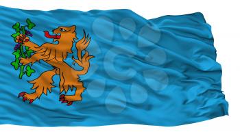 Brummen City Flag, Country Netherlands, Isolated On White Background, 3D Rendering
