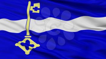 De Marne City Flag, Country Netherlands, Closeup View, 3D Rendering