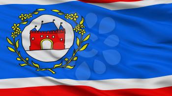 Elburg City Flag, Country Netherlands, Closeup View, 3D Rendering