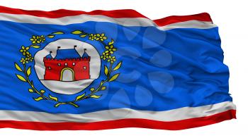Elburg City Flag, Country Netherlands, Isolated On White Background, 3D Rendering