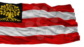 Hertogenbosch City Flag, Country Netherlands, Isolated On White Background, 3D Rendering
