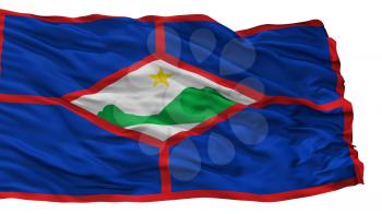 Sint Eustatius City Flag, Country Netherlands, Isolated On White Background, 3D Rendering