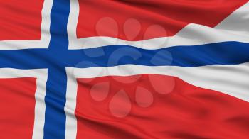 Norway State Flag, Closeup View, 3D Rendering