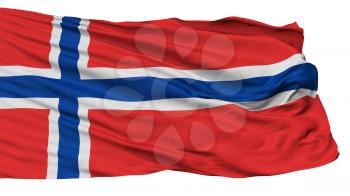 Norway Flag, Isolated On White Background, 3D Rendering