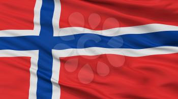 Norway Flag Closeup View, 3D Rendering