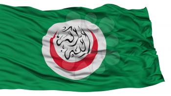 Isolated OIC Flag, Waving on White Background, High Resolution
