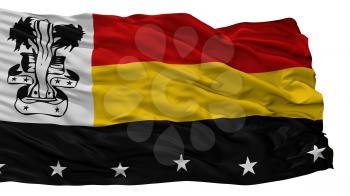 Madang City Flag, Country Papua New Guinea, Isolated On White Background, 3D Rendering