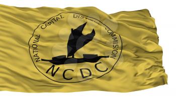 Ncd City Flag, Country Papua New Guinea, Isolated On White Background, 3D Rendering