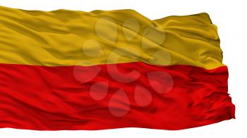 Lambayeque City Flag, Country Peru, Isolated On White Background, 3D Rendering
