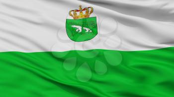Chelm City Flag, Country Poland, Closeup View, 3D Rendering