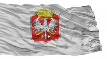 Gniezno City Flag, Country Poland, Isolated On White Background, 3D Rendering