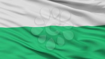 Jaworzno City Flag, Country Poland, Closeup View, 3D Rendering