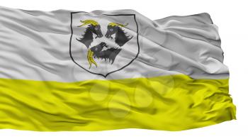 Kedzierzyn Kozle City Flag, Country Poland, Isolated On White Background, 3D Rendering