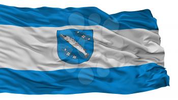 Rybnik City Flag, Country Poland, Isolated On White Background, 3D Rendering