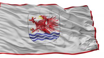 Slupsk City Flag, Country Poland, Isolated On White Background, 3D Rendering