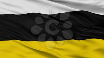 Tarnowskie Gory City Flag, Country Poland, Closeup View, 3D Rendering