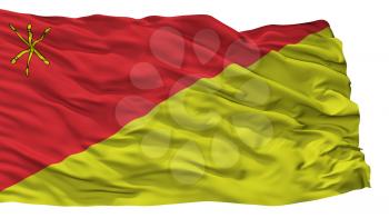 Zamosc City Flag, Country Poland, Isolated On White Background, 3D Rendering