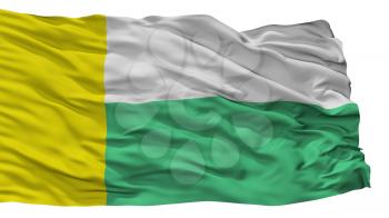 Zielona Gora City Flag, Country Poland, Isolated On White Background, 3D Rendering