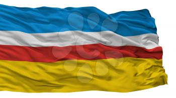 Zory City Flag, Country Poland, Isolated On White Background, 3D Rendering