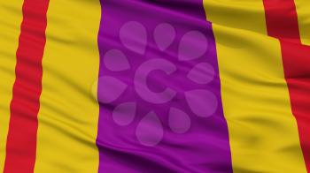 Ciales City Flag, Country Puerto Rico, Closeup View, 3D Rendering