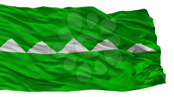 Salinas City Flag, Country Puerto Rico, Isolated On White Background, 3D Rendering