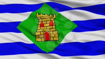 Vieques City Flag, Country Puerto Rico, Closeup View, 3D Rendering