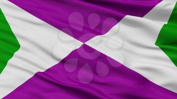 Yabucoa City Flag, Country Puerto Rico, Closeup View, 3D Rendering