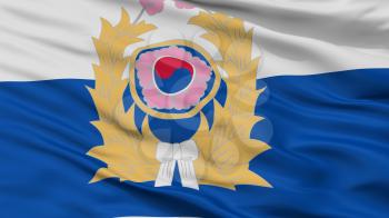 Republic Of Korea Army Flag, Closeup View, 3D Rendering