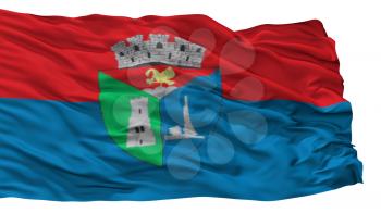 Carei City Flag, Country Romania, Isolated On White Background, 3D Rendering