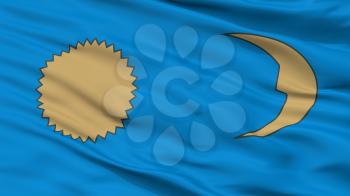 Gheorgheni City Flag, Country Romania, Closeup View, 3D Rendering