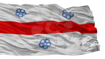 Miercurea Ciuc City Flag, Country Romania, Isolated On White Background, 3D Rendering