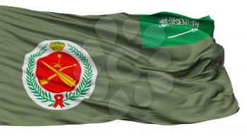 Royal Saudi Air Defense Forces Flag, Isolated On White Background, 3D Rendering