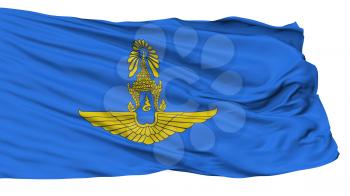 Royal Thai Air Force Flag, Isolated On White Background, 3D Rendering