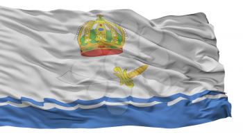 Astrakhan City Flag, Country Russia, Isolated On White Background, 3D Rendering