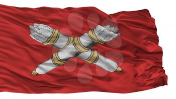 Belebey City Flag, Country Russia, Isolated On White Background, 3D Rendering