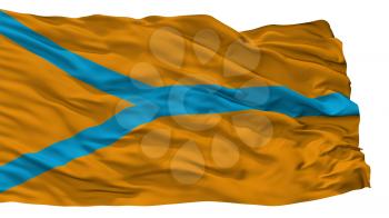 Cherepovets City Flag, Country Russia, Vologda Oblast, Isolated On White Background, 3D Rendering