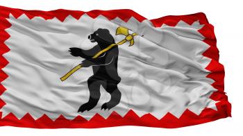 Maloyaroslavets City Flag, Country Russia, Kaluga Oblast, Isolated On White Background, 3D Rendering