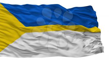Nizhnevartovsk City Flag, Country Russia, Khanty Mansia, Isolated On White Background, 3D Rendering