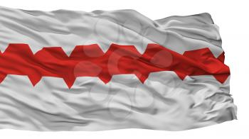 Omsk City Flag, Country Russia, Isolated On White Background, 3D Rendering