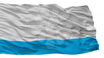 Pokrovsk City Flag, Country Russia, Yakutia, Isolated On White Background, 3D Rendering