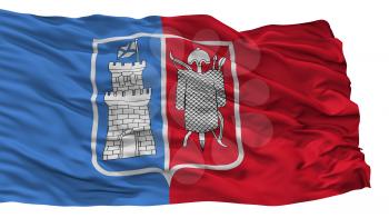 Rostov Na Donu City Flag, Country Russia, Isolated On White Background, 3D Rendering