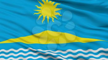 Solnechnogorsk City Flag, Country Russia, Moscow Oblast, Closeup View, 3D Rendering