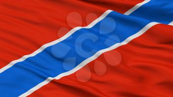 Tuapse City Flag, Country Russia, Krasnodar Krai, Closeup View, 3D Rendering