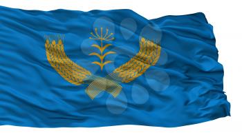 Tuymazinsky Rayon City Flag, Country Russia, , Isolated On White Background, 3D Rendering