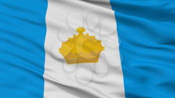 Ulyanovsk City Flag, Country Russia, Closeup View, 3D Rendering