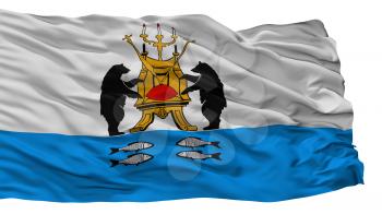 Veliky Novgorod City Flag, Country Russia, Isolated On White Background, 3D Rendering
