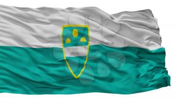 Murska Sobota City Flag, Country Slovenia, Isolated On White Background, 3D Rendering