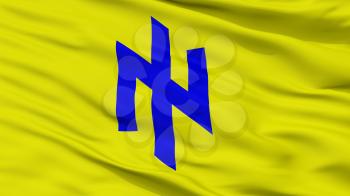 Social National Party Flag, Closeup View, 3D Rendering